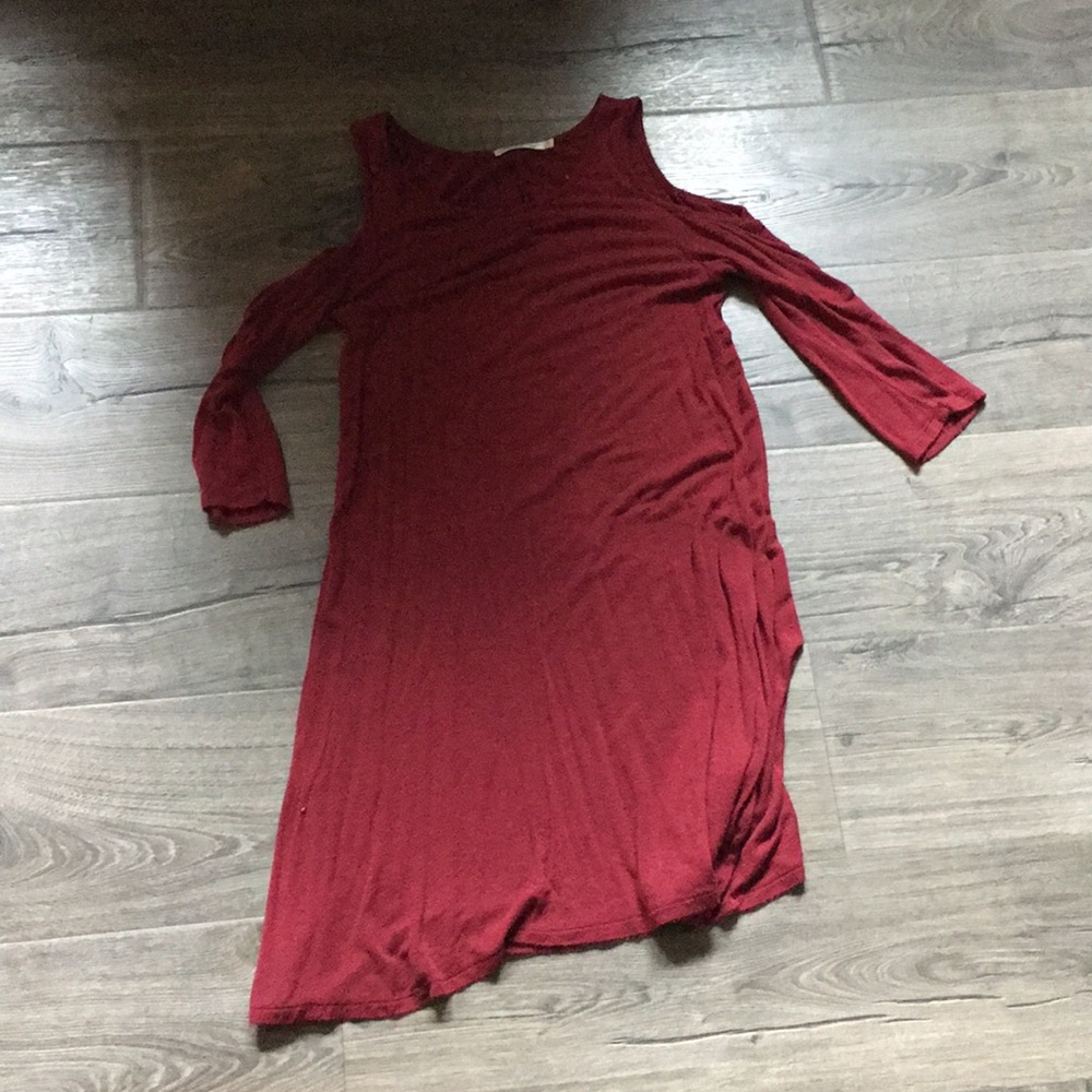 Cold shoulder dress